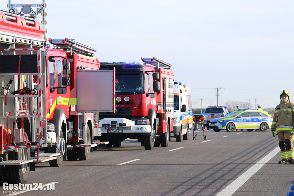 Ćwiczenia na nowej obwodnicy K12 Gostynia i Piasków