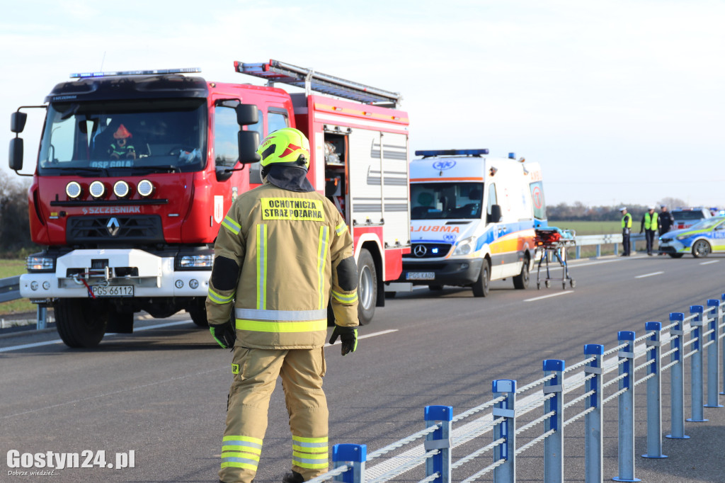 Ćwiczenia na nowej obwodnicy K12 Gostynia i Piasków