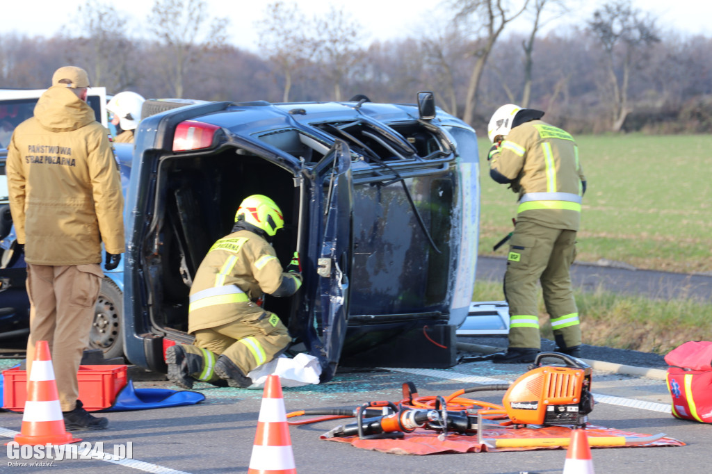 Ćwiczenia na nowej obwodnicy K12 Gostynia i Piasków