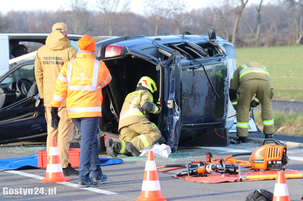 Ćwiczenia na nowej obwodnicy K12 Gostynia i Piasków