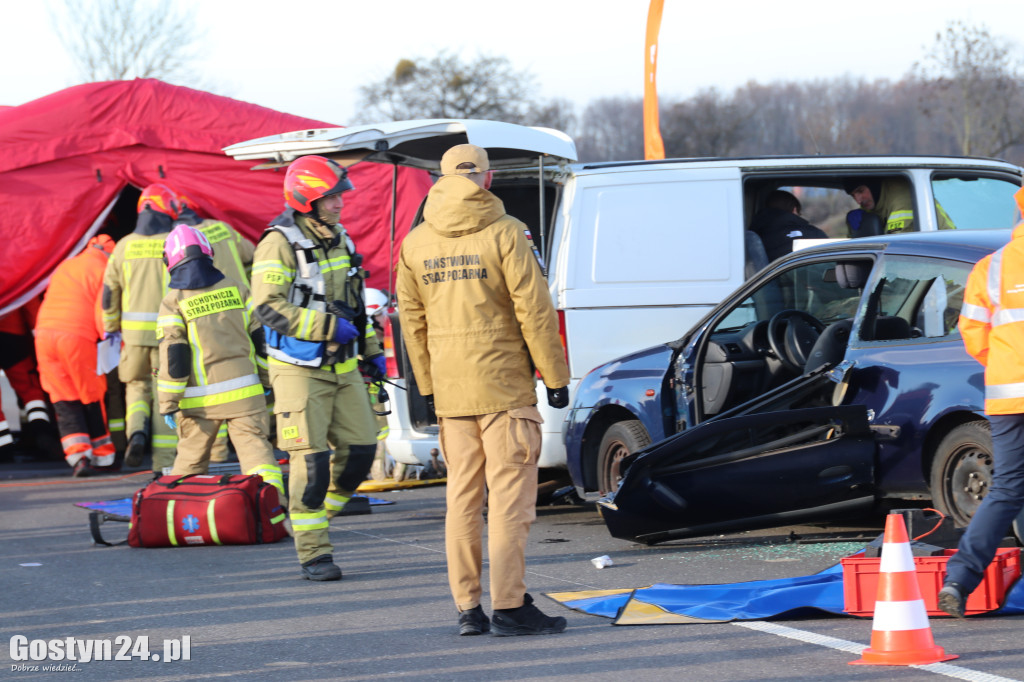 Ćwiczenia na nowej obwodnicy K12 Gostynia i Piasków