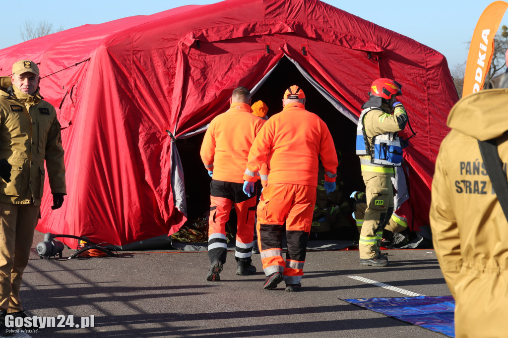 Ćwiczenia na nowej obwodnicy K12 Gostynia i Piasków