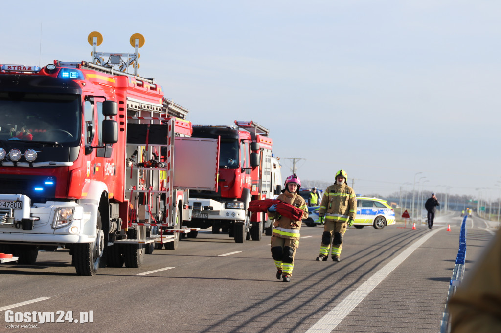Ćwiczenia na nowej obwodnicy K12 Gostynia i Piasków