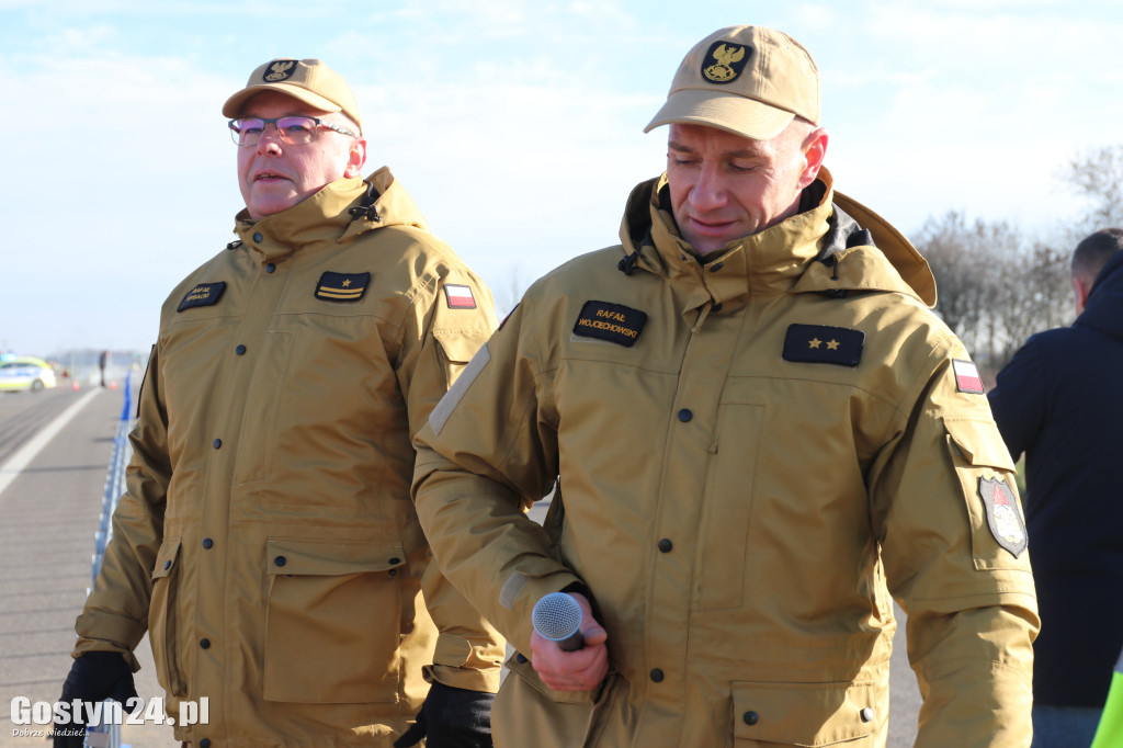 Ćwiczenia na nowej obwodnicy K12 Gostynia i Piasków