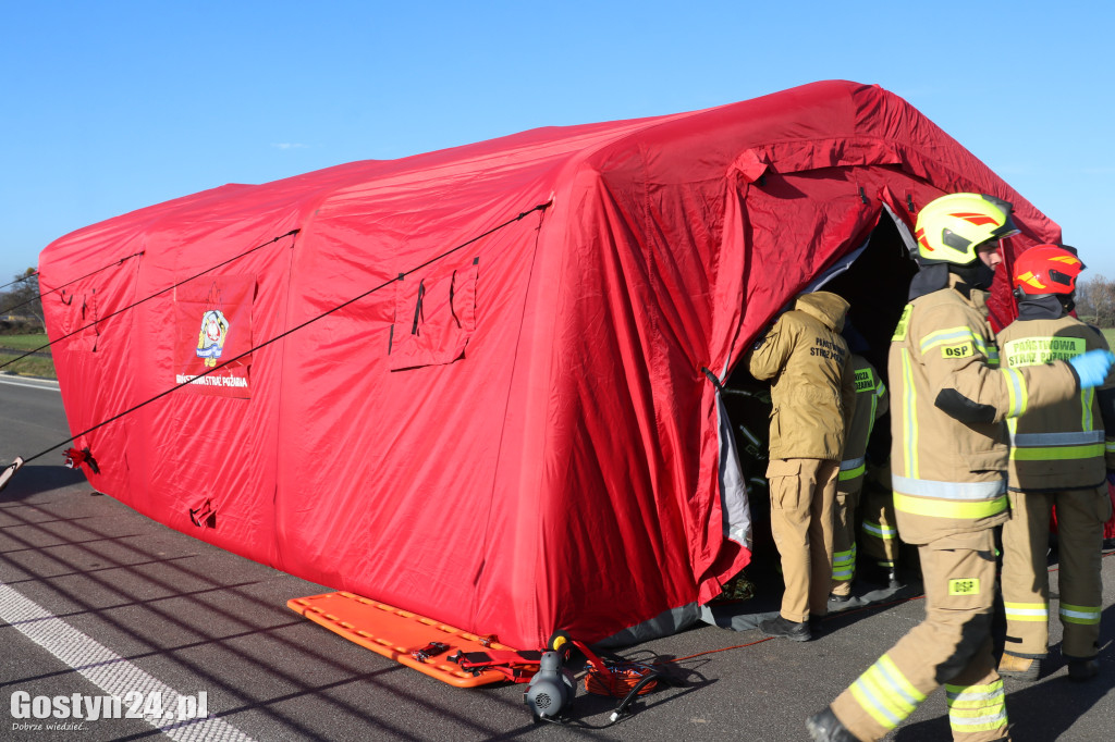 Ćwiczenia na nowej obwodnicy K12 Gostynia i Piasków