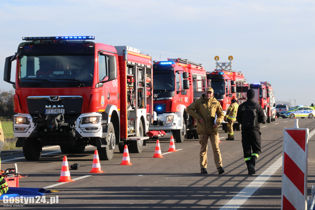 Ćwiczenia na nowej obwodnicy K12 Gostynia i Piasków