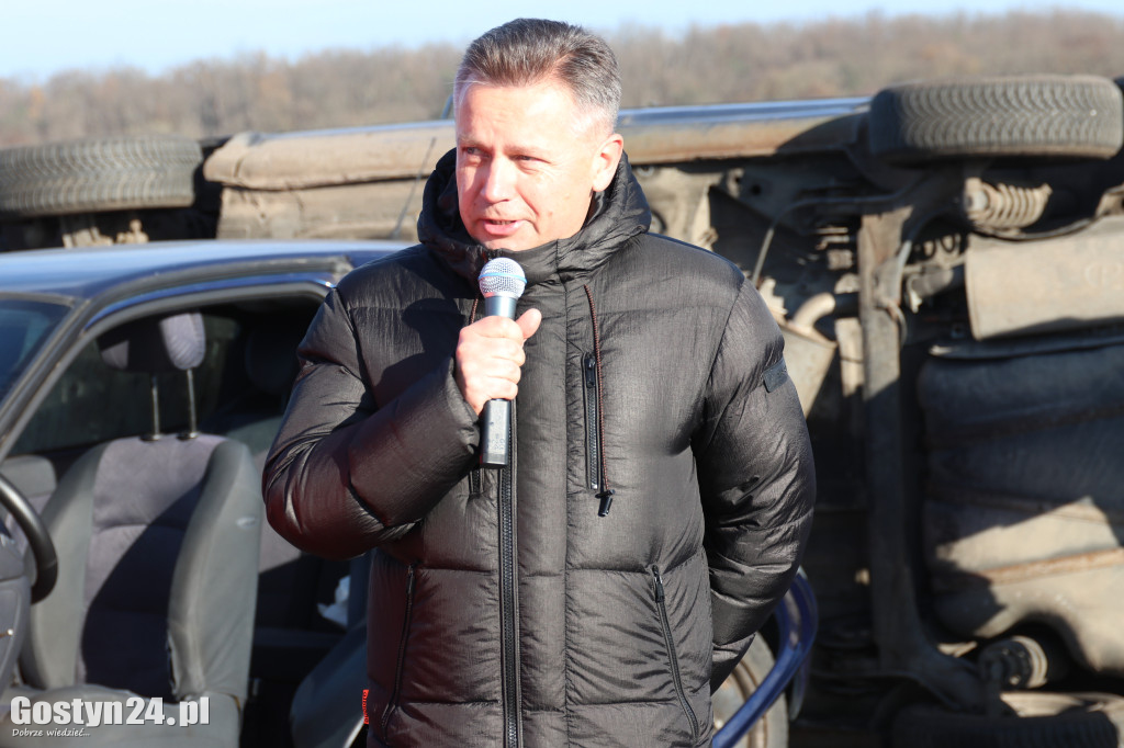 Ćwiczenia na nowej obwodnicy K12 Gostynia i Piasków