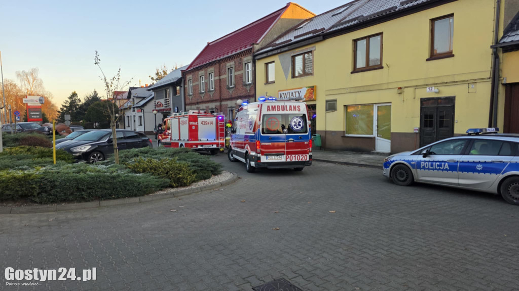 Samochód wjechał w rzeźbę koni w Pępowie