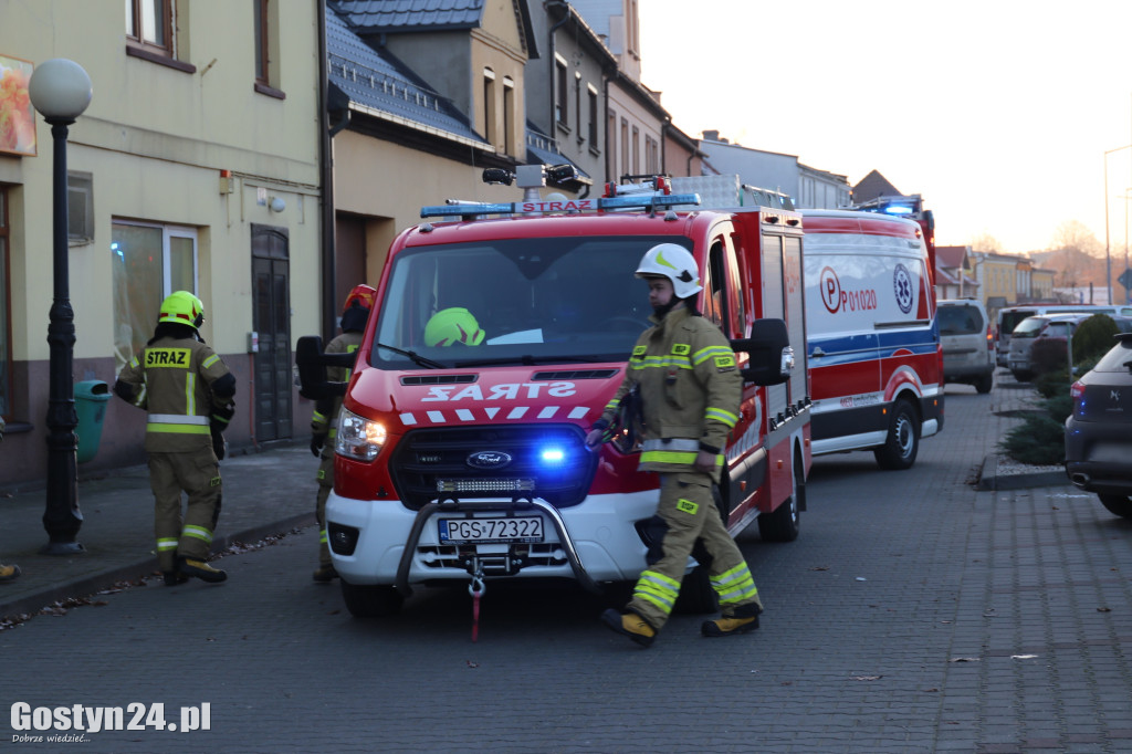 Samochód wjechał w rzeźbę koni w Pępowie