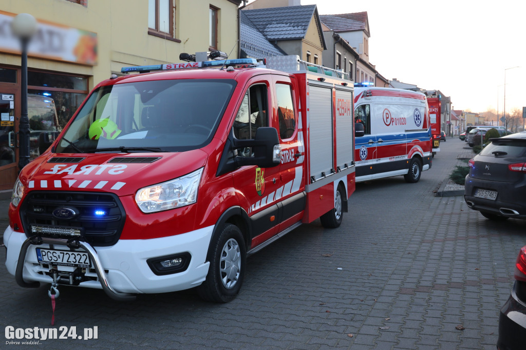 Samochód wjechał w rzeźbę koni w Pępowie