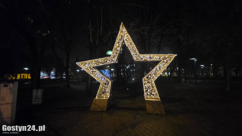 Niektóre gostyńskie iluminacje już świecą