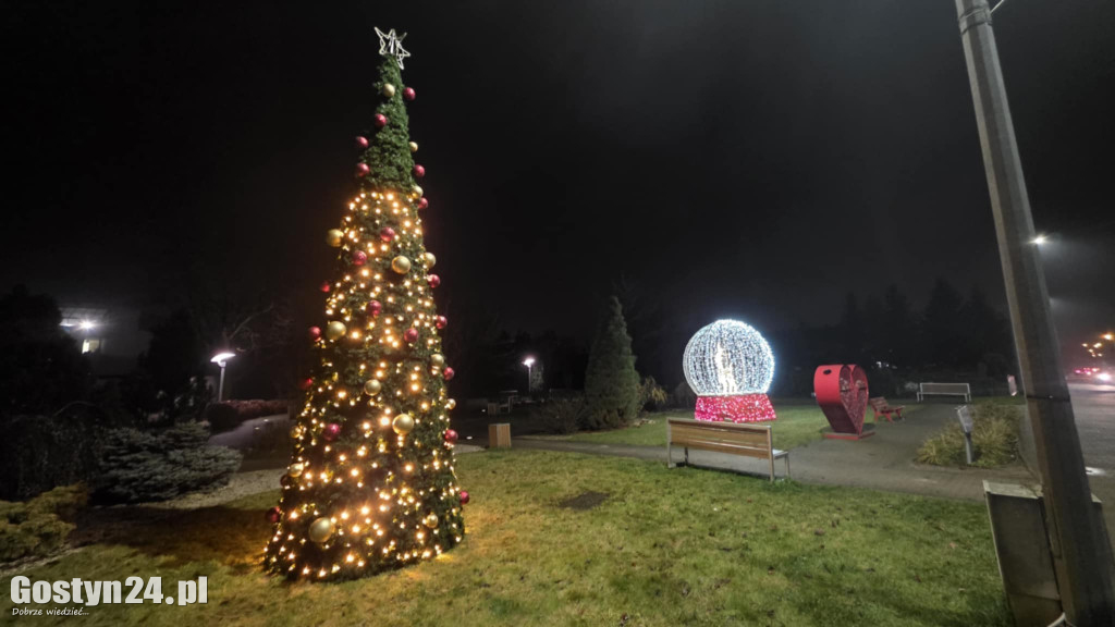 Niektóre gostyńskie iluminacje już świecą