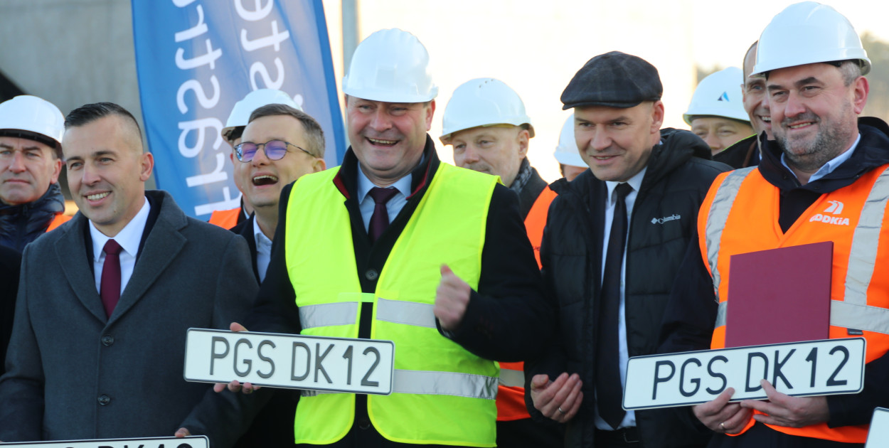 Briefing prasowy na nowej obwodnicy DK12