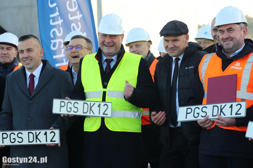 Briefing prasowy na nowej obwodnicy DK12