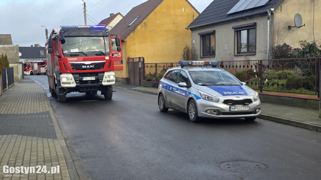 Pożar budynku garażowego w Pogorzeli