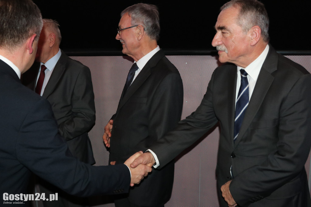 Spotkanie w kinie po wizytacji nowej obwodnicy