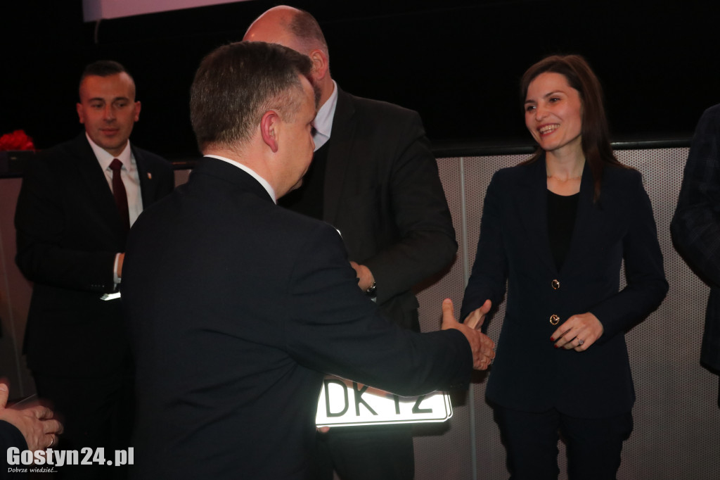 Spotkanie w kinie po wizytacji nowej obwodnicy