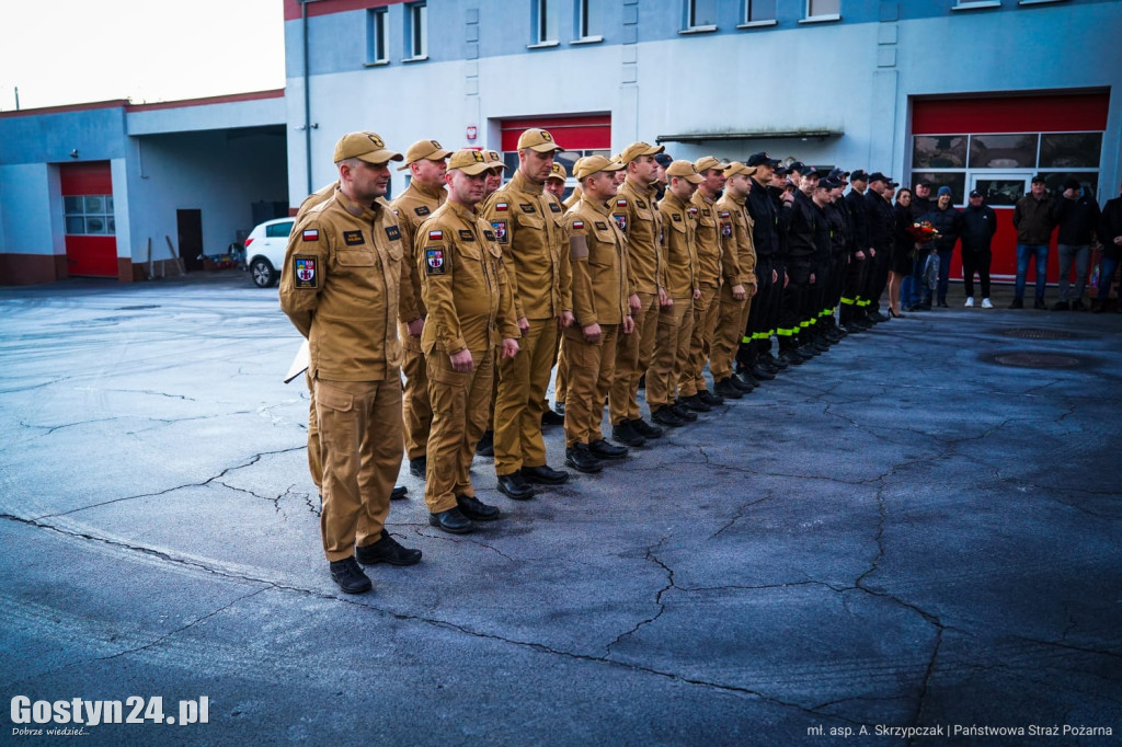 Pożegnanie ze służbą w gostyńskiej PSP