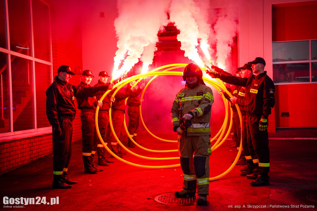 Pożegnanie ze służbą w gostyńskiej PSP