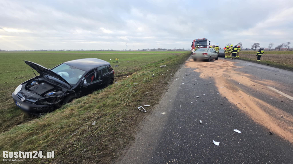 Wypadek na prostej drodze Lipie-Szelejewo Drugie