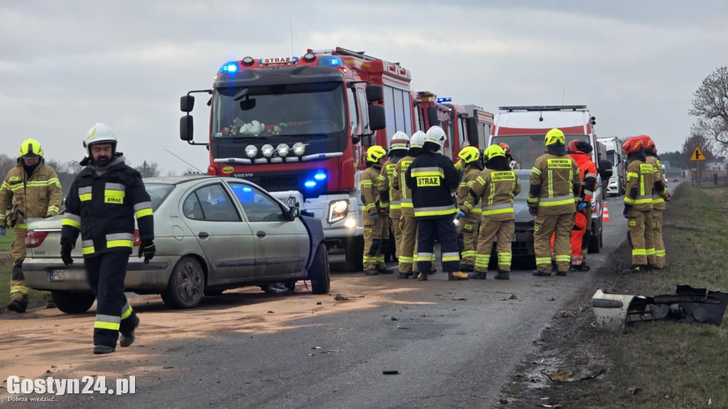 Wypadek na prostej drodze Lipie-Szelejewo Drugie