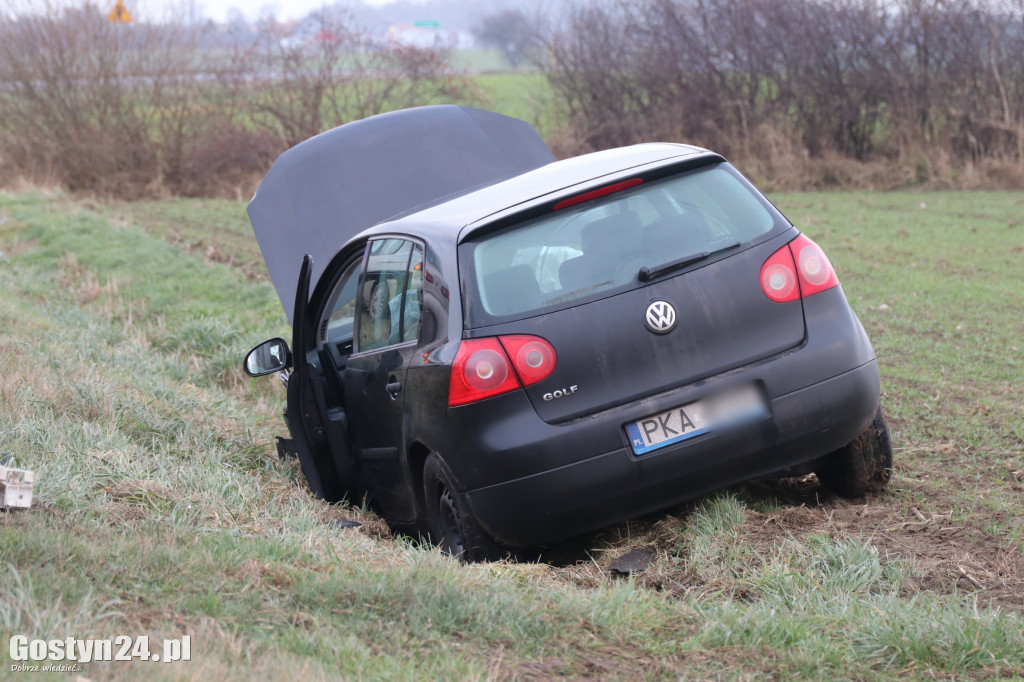 Wypadek na prostej drodze Lipie-Szelejewo Drugie