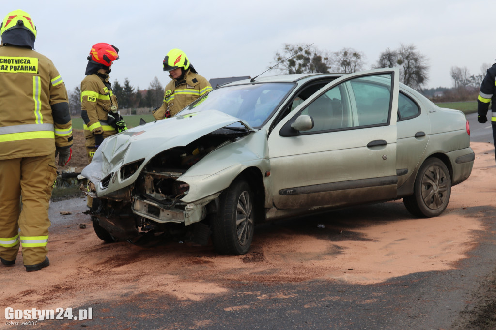 Wypadek na prostej drodze Lipie-Szelejewo Drugie