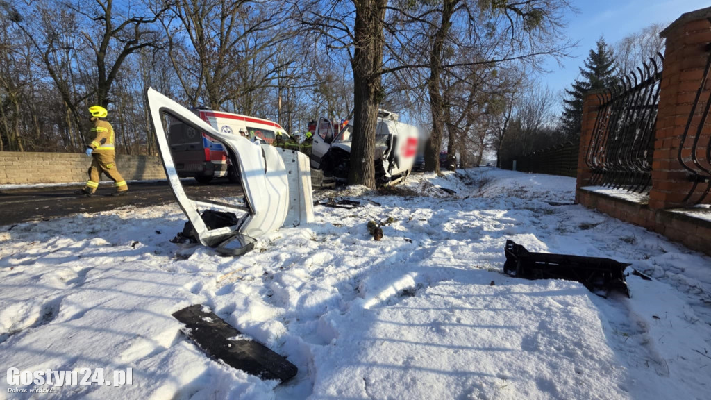 Wypadek drogowy w Szelejewie Drugim