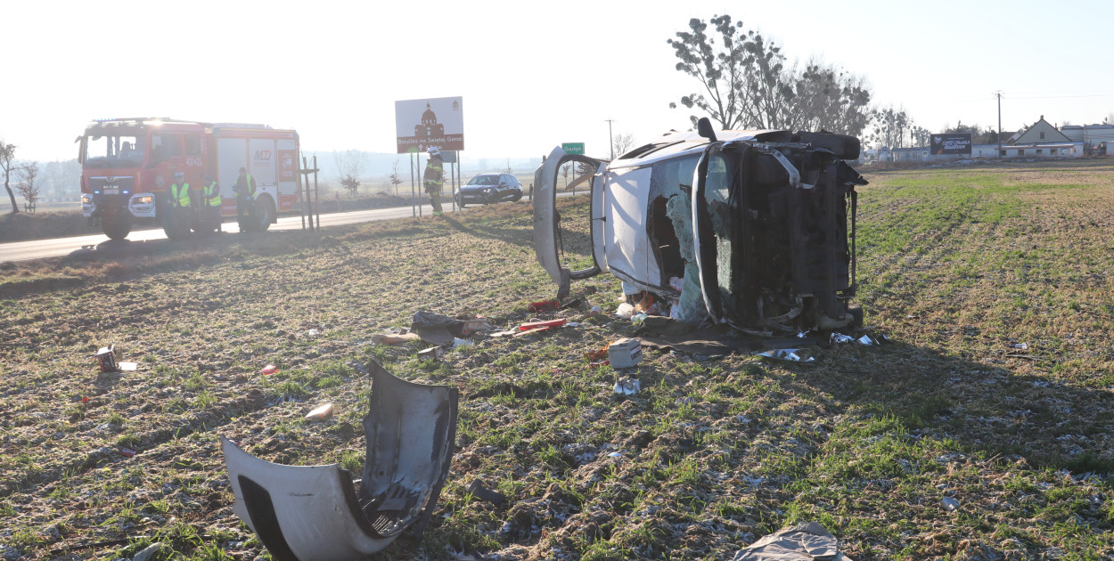 Wypadek na wyjeździe z Gostynia