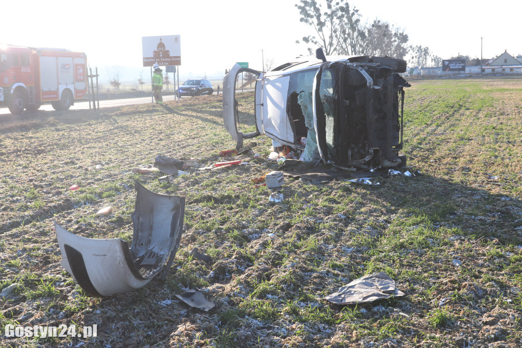 Wypadek na wyjeździe z Gostynia