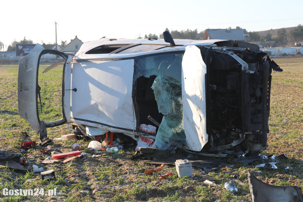 Wypadek na wyjeździe z Gostynia