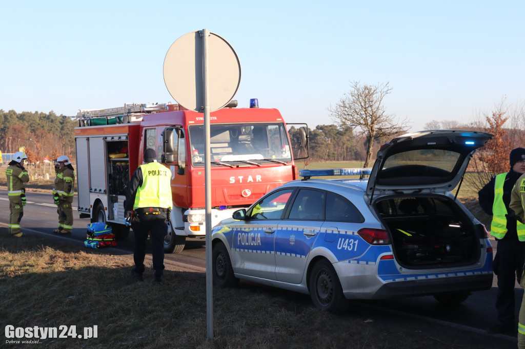 Wypadek na wyjeździe z Gostynia
