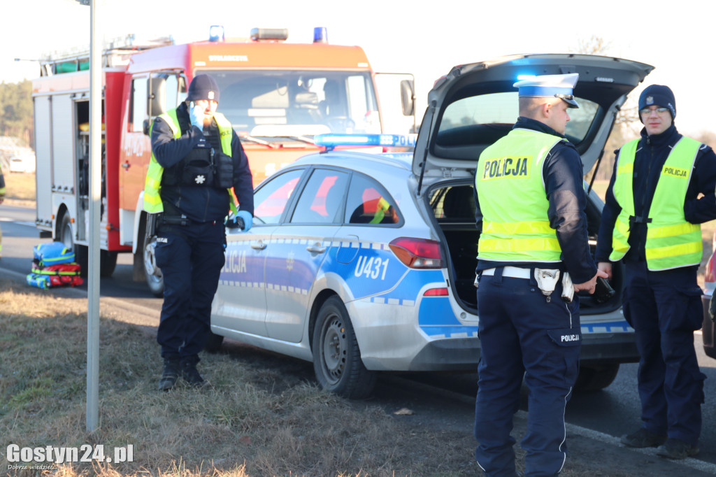 Wypadek na wyjeździe z Gostynia