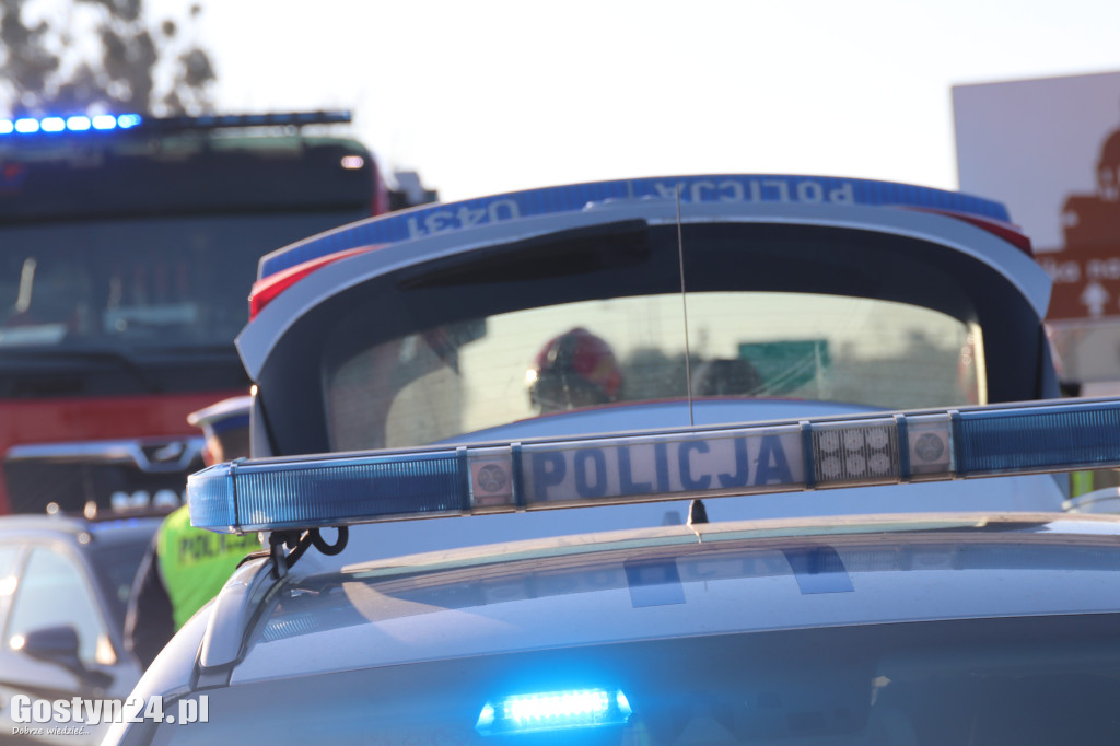 Wypadek na wyjeździe z Gostynia