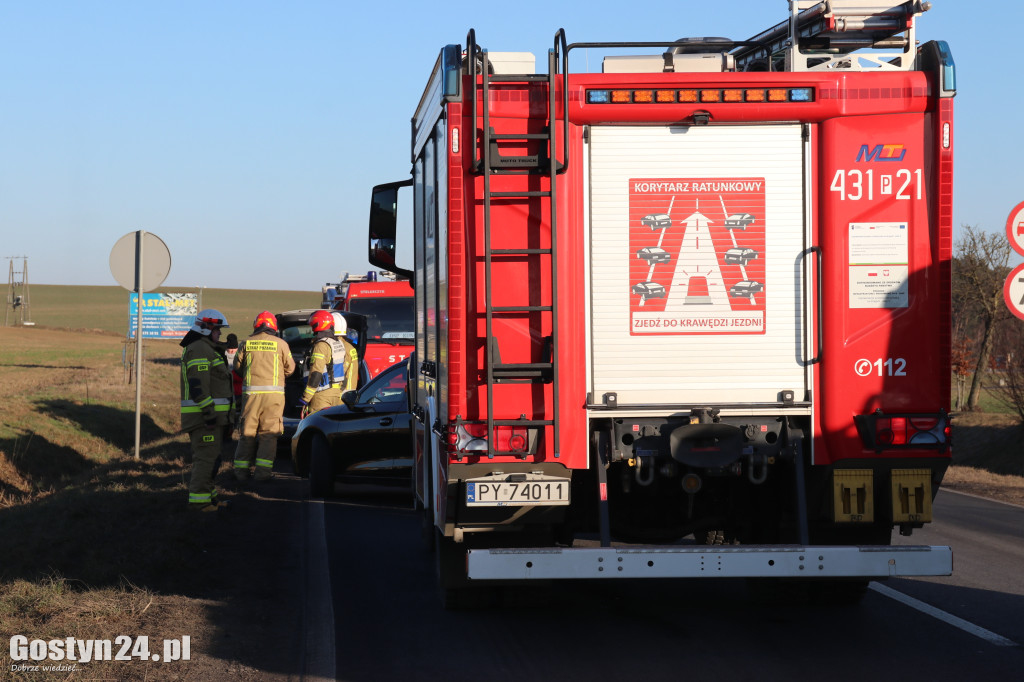 Wypadek na wyjeździe z Gostynia