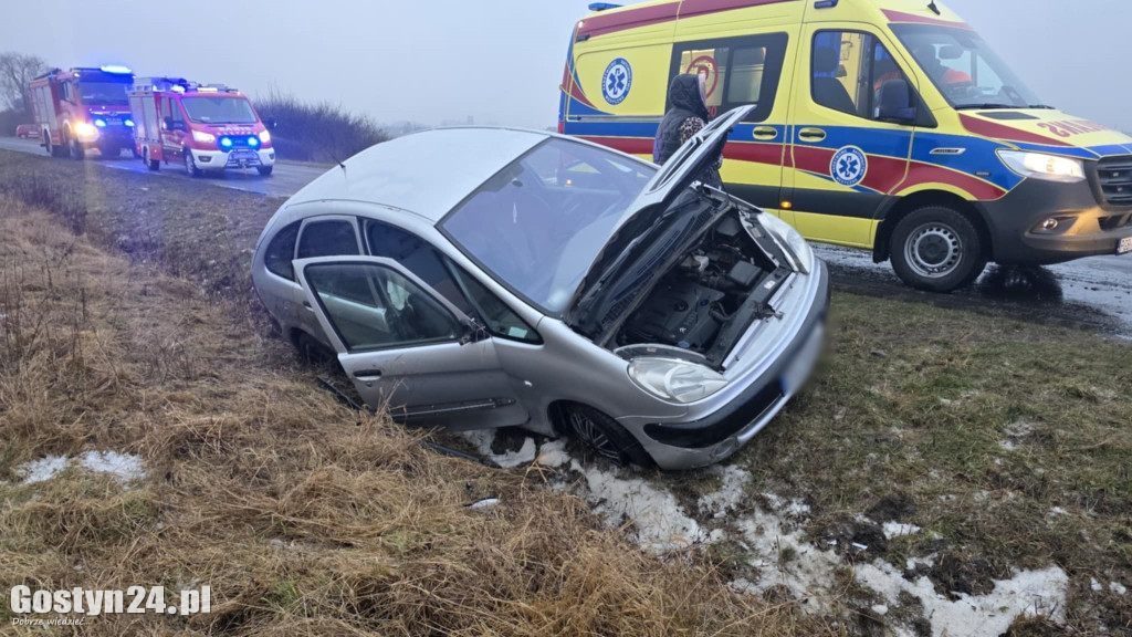 Poranne zdarzenie drogowe w Kościuszkowie