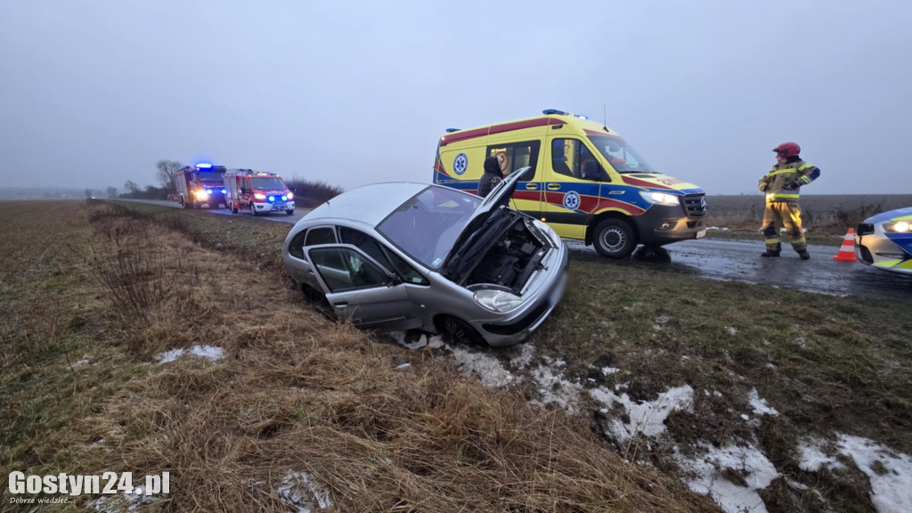 Poranne zdarzenie drogowe w Kościuszkowie