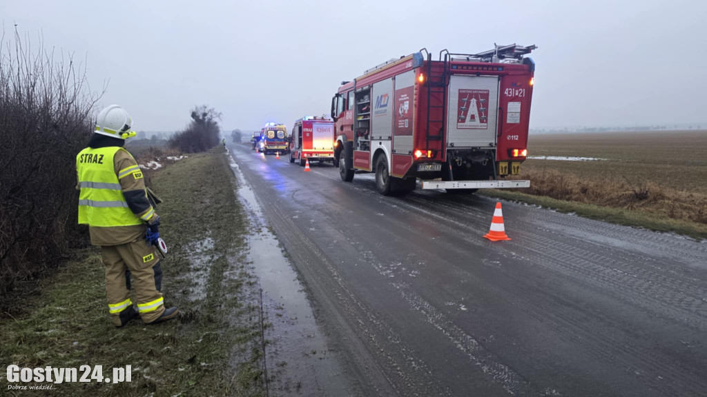 Poranne zdarzenie drogowe w Kościuszkowie