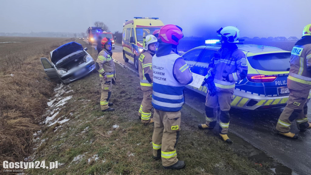 Poranne zdarzenie drogowe w Kościuszkowie