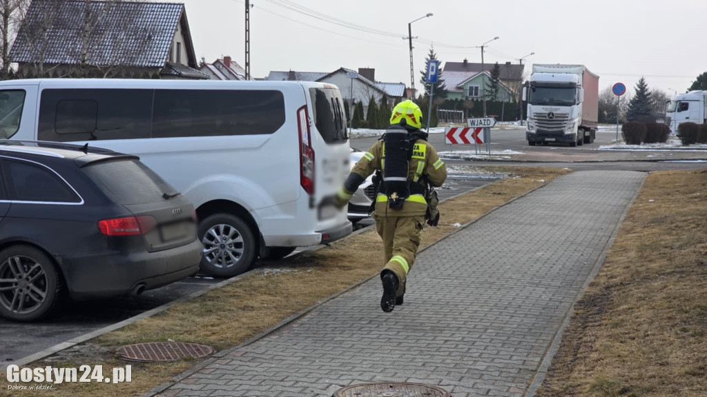 Pożar domu jednorodzinnego w Gostyniu