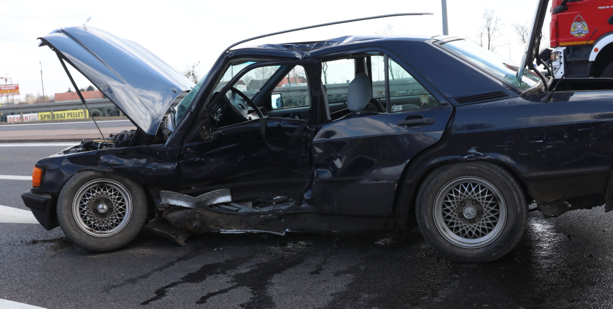 Wypadek na obwodnicy Borku Wlkp.