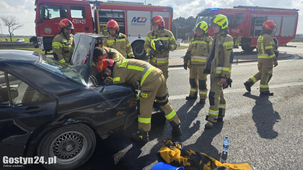 Wypadek na obwodnicy Borku Wlkp.