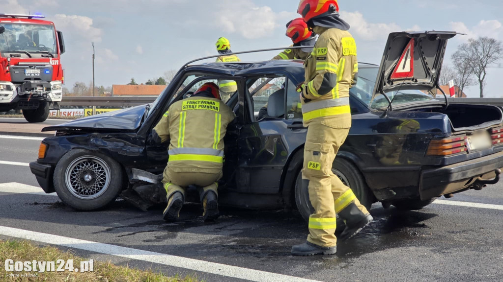 Wypadek na obwodnicy Borku Wlkp.