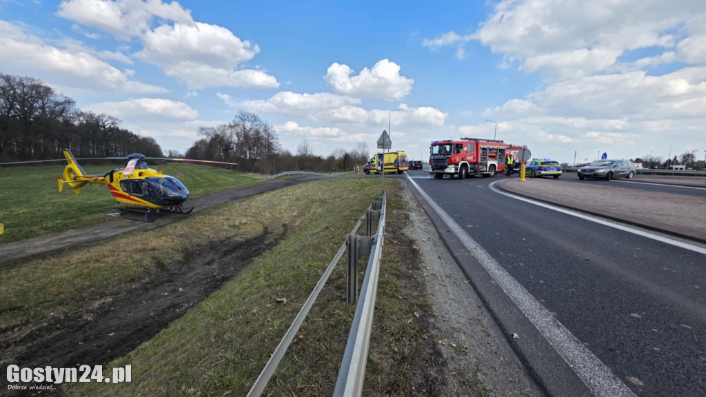 Wypadek na obwodnicy Borku Wlkp.