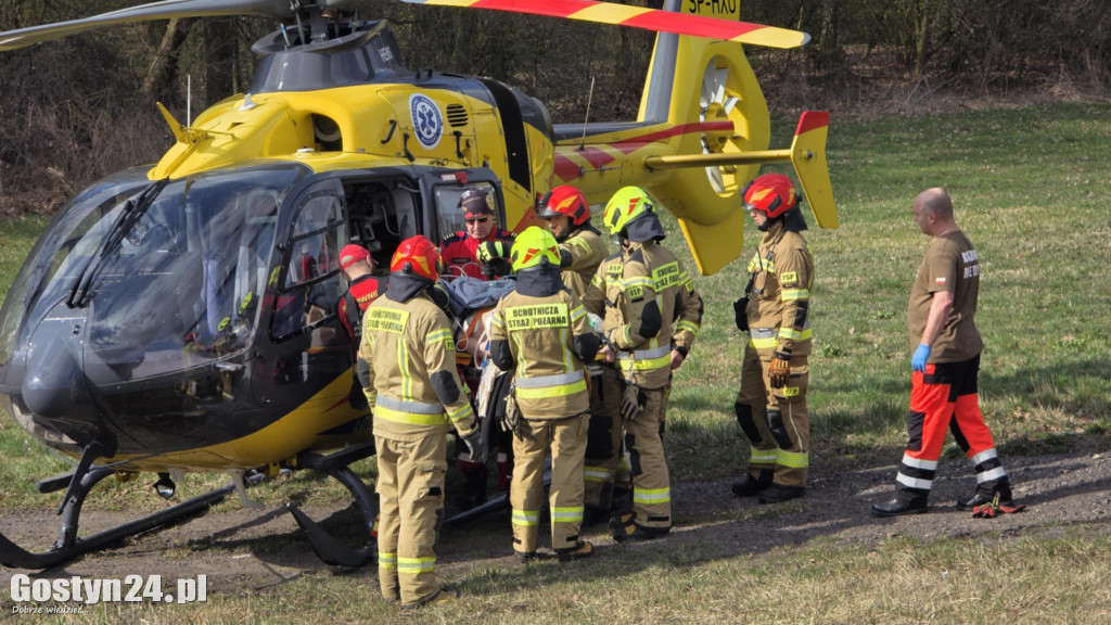 Wypadek na obwodnicy Borku Wlkp.