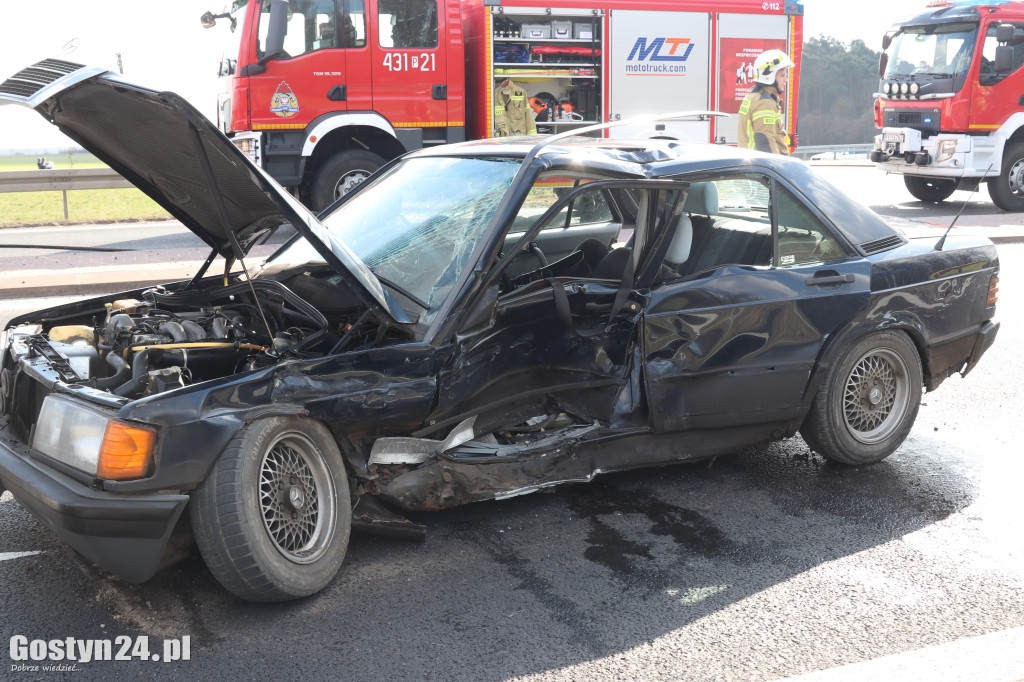 Wypadek na obwodnicy Borku Wlkp.