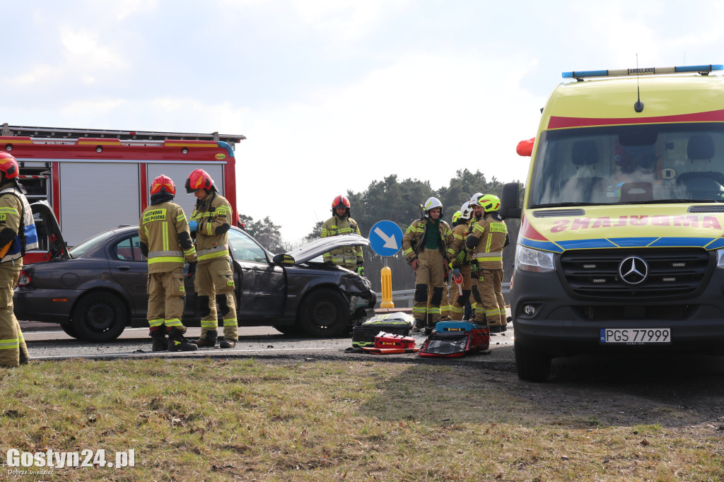 Wypadek na obwodnicy Borku Wlkp.
