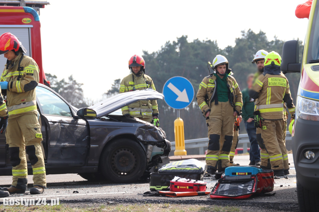 Wypadek na obwodnicy Borku Wlkp.