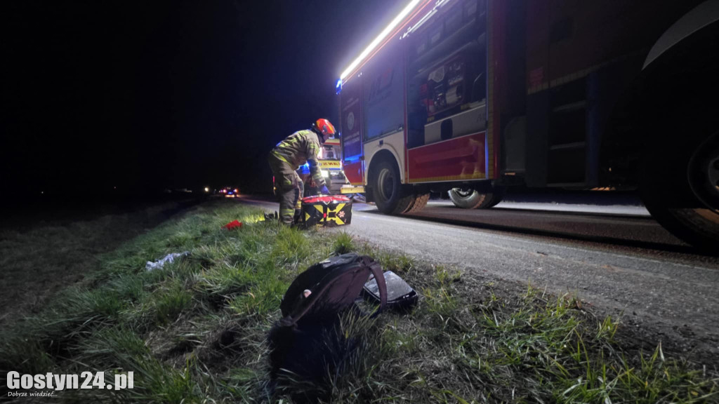 Wypadek na wylocie z Piasków, ranny rowerzysta