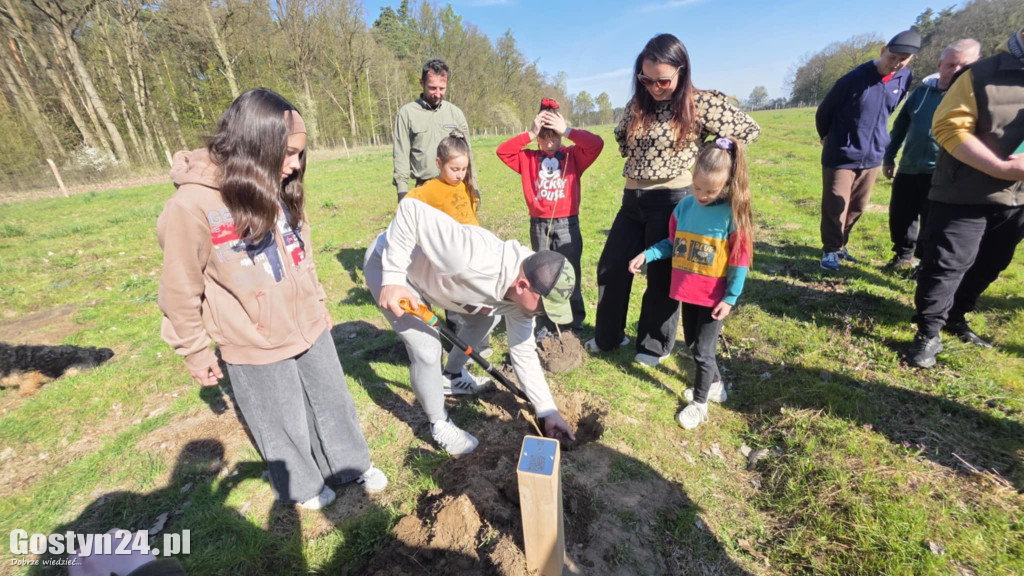 Sadzenie drzew w Lesie Dobrych Wspomnień